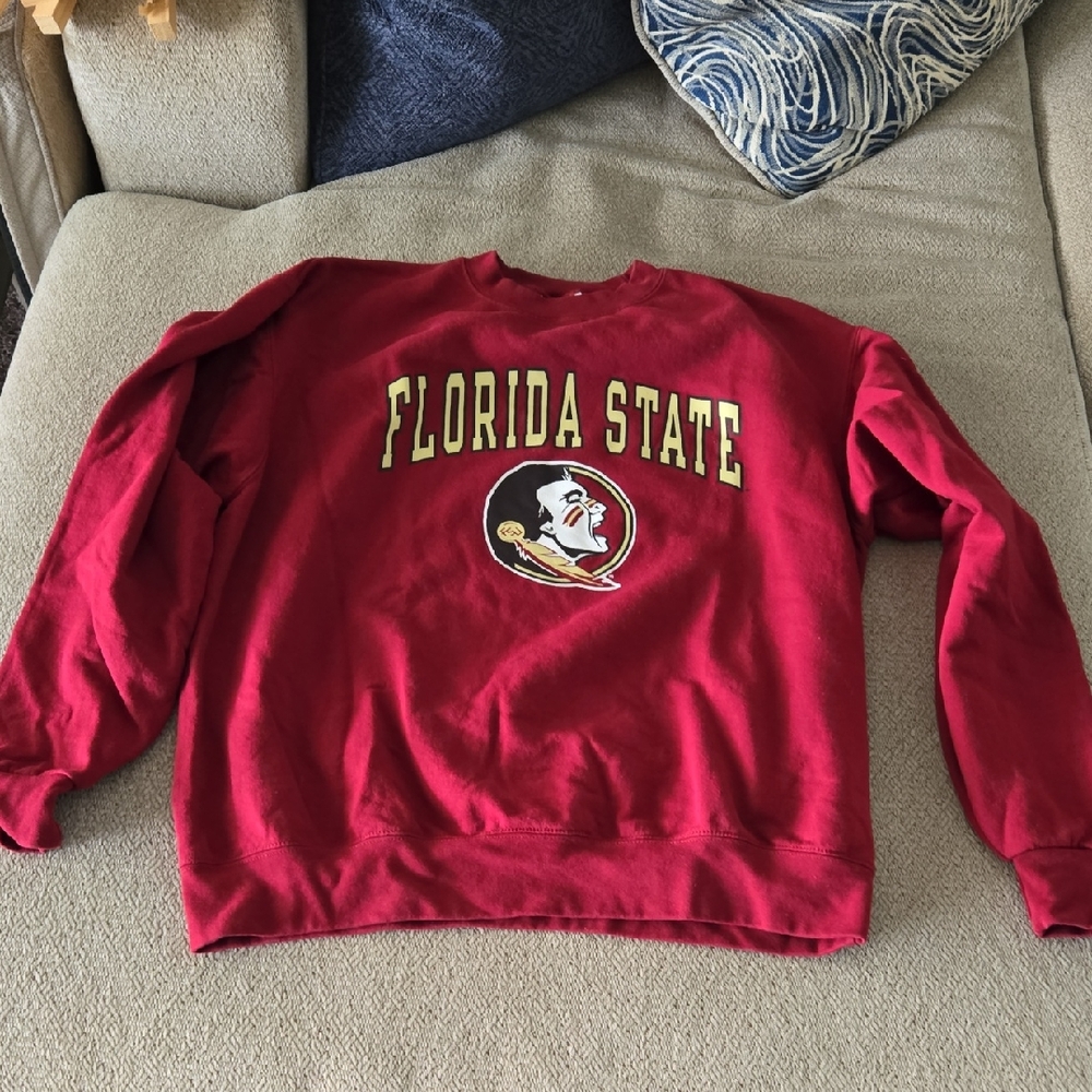 Champion Florida State Red Crewneck Sweatshirt